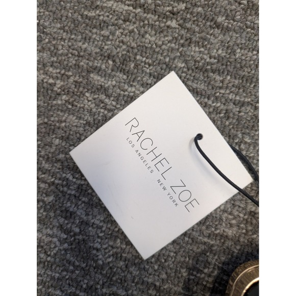 Rachel Zoe Black Patent Leather Gold Chain Crossbody Evening Clutch Bag NEW - Picture 2 of 10